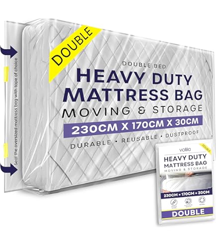 Sacco Per Materasso Matrimoniale Trasparente 195x230 Cm - Custodia In Plastica Spessa 35 Mm Per Traslochi - Foto 3