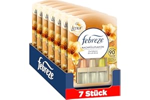 PROCTER & GAMBLE Febreze 3Volution Lenor Goldene Orchidee Duftstecker Nachfüllflakon 7x20 ml, 3 Wechselnde Düfte Zum Bekämpfen Von Gerüchen