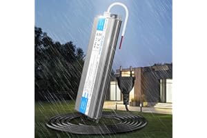 KSIBNW LED Trafo 24V 400W 16,6A Netzteil Adapter IP67 Outdoor Wasserdicht Transformator mit Stecker, Treiber 230V AC auf DC 24Volt Konstantspannung Niedervolt Schaltnetzteil für Außen LED Lampen