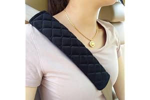MIKAFEN CJ100 Universal Car Seat Belt Pads Cover,Seat Belt Shoulder Strap Covers Harness Pad For Car/Bag,Soft Comfort Helps Protect You Neck And Shoulder From The Seat belt Rubbing(2-Pack)