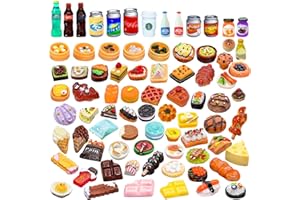 YAJIMAOY Cibo e Bevande Miniatura Cibo in Miniatura per Bambole, Mini Bevanda Alimentare, Alimenti in Miniatura, Mini Cibo Set, Accessori per la Casa Delle Bambole 1:12 Accessori da Cucina in Miniatura