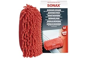 Sonax 1837649 Gąbka Z Mikrofibry, Czerwona, 1 Sztuka
