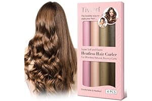 QUROMOJY Rizador Pelo Sin Calor, Varilla Para Rizar Sin Calo,Rizadores de Cabello Sin Calor,Heatless Hair Curlers,Diadema Con Rulos Pelo,Para Cabello Largo y Medio