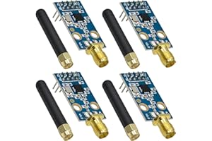CC1101 SMA Antena Transceptor Radio Módulo AYWHP 4 Piezas CC1101 Módulo Radio 433M Módulo de Transmisión Digital 1.9-3.6V DC Compatible con Arduino