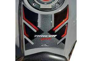 Resin Bike Adhesivos de Moto Compatibles con Yamaha Tracer 900 y 900 GT 2018 2020 Nimbus Gris. Protección Protector de Tanque de Choques y Arañazos de Moto. Adhesivo 3D Resinado - Made en Italy