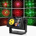 Vicalo Mini Jeux de Lumiere pour Soiree Avec Télécommande – 64 Effets Lumineux, Lumiere DJ Activée par le Son, Alimentation USB, Support Réglable 360° Lumiere Soiree pour Maison, Anniversaire, Mariage