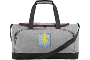FOCO Officially Licensed Aston Villa FC Grey Football Holdall Duffle Bag