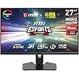MSI Optix MAG274QRFDE-QD 27 Zoll (69 cm) Gaming Monitor, WQHD (2560x1440), Rapid IPS, 165Hz, 1ms, Flat, G-Sync, Quantum Dot,