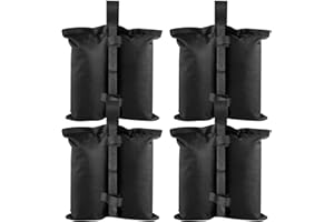 UieaMsio Set di 4 Sacchi di Sabbia, Pesi per Gazebo,Sacchi di Sabbia di Peso,Pesi per Tenda Gazebo,per Qualsiasi Tenda Pop-up Outdoor Gazebo Ombrelloni da Giardino, Piscina Scala