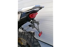 GROFATEC Portamatrículas Corto para Honda XL 750 Transalp 2023 conversión Trasera EVO Set Cola Corta Portamatrículas Tailtidy xl750 transalp Cult Enduro Retro Portatarga Soporte para Intermitentes Honda