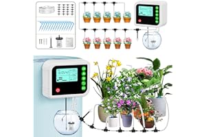 YAHAMOO Bewässerungssystem Automatische Bewässerung Zimmerpflanzen, 880 Automatische Bewässerung Modi Tröpfchenbewässerung System für Indoor, Garten, Balkon Pflanzen, für bis zu 15 Topfpflanzen
