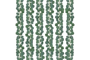 Comtelek 12 Stück Künstliche Eukalyptus Girlande, Künstliche Efeu Girlande Grüne Hängepflanzen Eukalyptus Deko für Schlafzimmer ästhetische Dekoration Zuhause Garten Wand Hochzeit Party