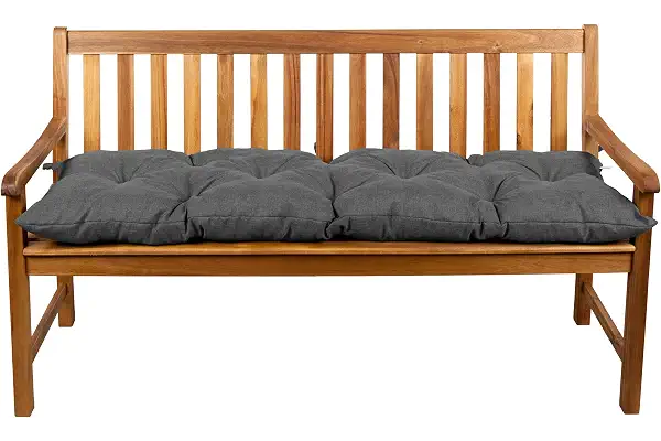 Gutekissen® Cojines para Bancos – Cojines Exterior para Banco jardín LS (200x60, Gris Oscuro)