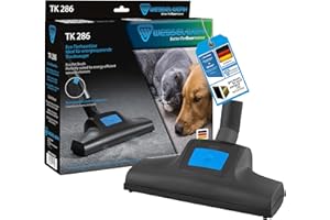 ‎WESSEL WERK Eco-Tierhaardüse TK 286 von Wessel-Werk | Turbobürste | Ideal für Haustierbesitzer und Allergiker | entfernt Katzen- und Hundehaare | Ideal für Energiesparsauger | inkl. Reinigungszubehör