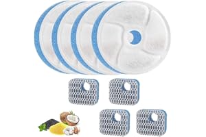 DAGORD 4 Pezzi Filtro Fontanella per Gatti Filtri ricambio Fontana per Gatti Filtri Fontana Animali con Resina e Carboni Attivi per Dispenser Acqua Fontana Gatto da WF160 WF040 WF120