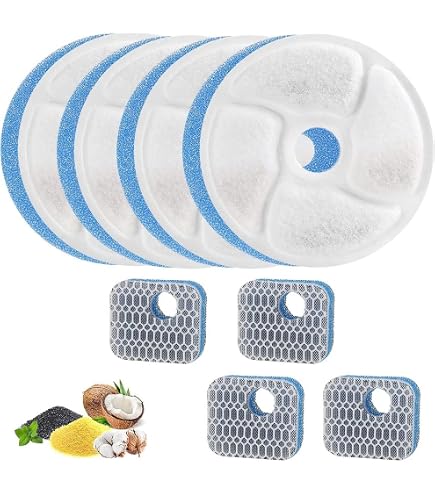 PetSafe Ion-X Drinkfontein Filters – 4 Stuks, Met Actieve Koolstof En Ionenwisselaar, Voor Outlast En Viva