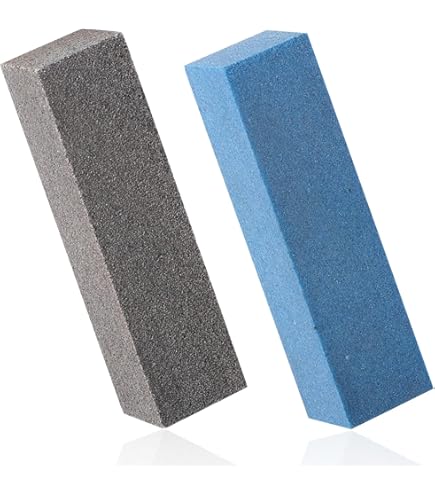 PATIKIL 70mm extra grove ski snowboard diamant steen, 2 stuks ski rand slijper diamant rand vijlen snowboard wetsteen, veelkleurig