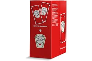 Heinz Tomato Ketchup Sachet - Confezione da 200 Pezzi