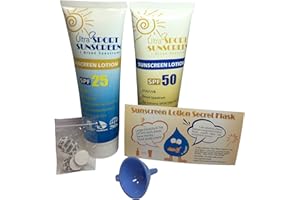 DOXA Sly Sippy Petaca secreta, diseño de Protector solar (2 unidades), 275 ml