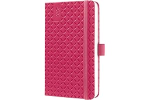 ‎SIGEL SIGEL J6104 Wochenkalender 2026 A6, pink, Hardcover, Gummiband, Stiftschlaufe, Einstecktasche, 174 Seiten, vegan, aus nachhaltigem Papier, Terminplaner Taschenkalender Jolie