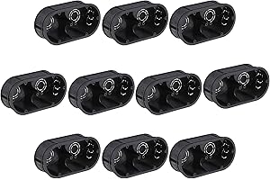 Meister Schalterdose 2-fach - Unterputz - 45 mm tief - schwarz - 10 Stück - 145 x 75 mm - Zum Einbau von Schaltern & Steckdosen / Unterputzdose doppelt / Gerätedose / Abzweigdose / 7460740