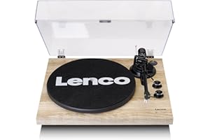 Lenco LBT-188 Platine Vinyle - Platine Bluetooth - Entraînement par Courroie - 2 Vitesses 33 & 45 RPM - Anti-Skating - Numériser Vinyle en MP3 - Marron Foncé - Pignon