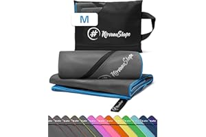 NirvanaShape Microfibra - Toalla de Viaje, para Playa y Fitness, M 120 x 60 cm
