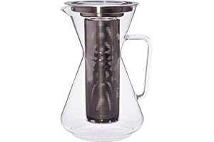 Trendglas Jena Teekanne MORA mit Deckel und Edelstahlfilter, 1,5 Liter