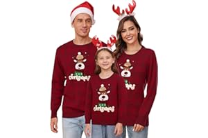 Totatuit Świąteczny sweter męski świąteczny sweter męski z długim rękawem świąteczny sweter dla mężczyzn zima odzież