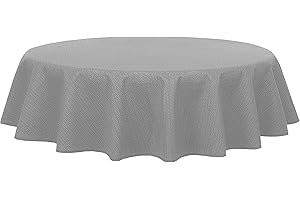 BRANDSSELLER - Nappe de jardin en mousse - Résistant aux intempéries et antidérapante pour le jardin, le balcon et le camping (ronde 160 cm, gris clair)