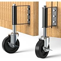 Rotella Girevole Per Cancelli - Poliuretano - Con Molla - Capacità 50 Kg - Diametro 50 Mm - Foto 11