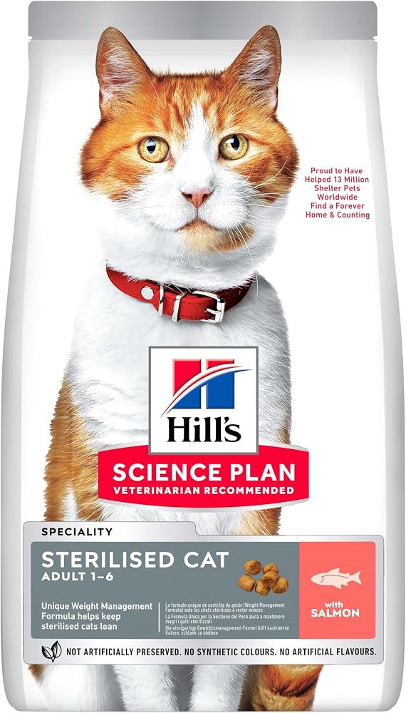 Hill's SP Somon Kısırlaştırılmış Yetişkin Kedi Maması 8+2 KG