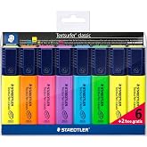 STAEDTLER Textsurfer Classic 364 Highlighters - Pack of 4, Vintage | Chisel tip 1-5 mm, water-based ink &ndash; large deposit, offs