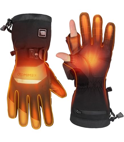 KEMIMOTO Beheizbare Handschuhe, Beheizte Handschuhe für