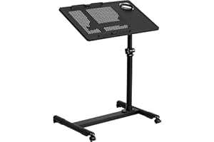 Flash Furniture Stalowe biurko komputerowe o regulowanej wysokości, czarne, zestaw 1 szt