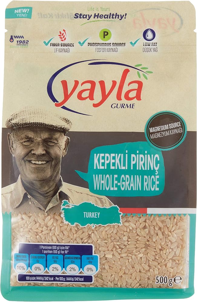 Yayla Gurme Kepekli Pirinç (500 Gr)