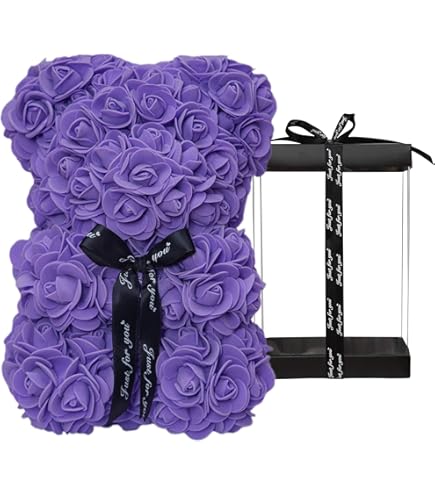 ATOMUS Blume Rose Teddybär Geschenk 1000pcs Künstliche Blume Ewige Rose Blumen Künstliche gefälschte Rosenblätter für Romantische Nacht für Liebhaber Mädchen Geburtstag Valentinstag,Muttertag