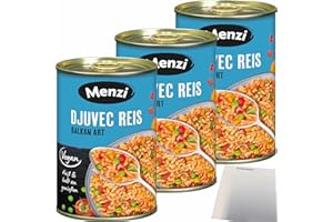 usy Bundle für Menzi Djuvec Reis Balkan Art 3er Pack (3x400g Dose) + usy Block