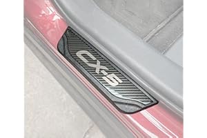 GZBFTDH Car Door Sill Protector Guard, for Mazda CX5 2013-2022 Auto Accessories Parts, Kick Plates Scuff Plate Cover