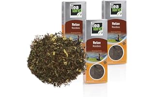 EGUIA Tealand | Te Rooibos Relax, Hojas Sueltas | Pack de rooibos Relax granel | 3 x 100 gr