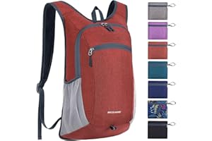 BECOJADDE 15L Hiking Backpack for Men Women Kids, Small Lightweight Packable Foldaway Hiking Daypack for Trekking Camping Walking Cycling Climbing Outdoor Sports