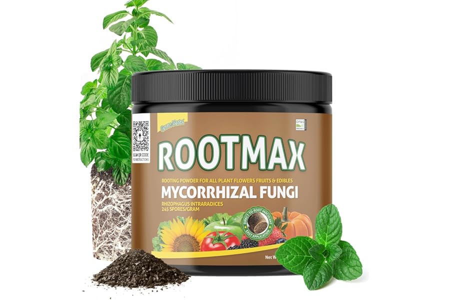 RootMax - Mycorrhizal Fungi (200 g/7 oz) | Rooting Powder for all Plants, Trees, Flowers & Edibles | Direct to Root Inoculant | Treats 40+ Plants