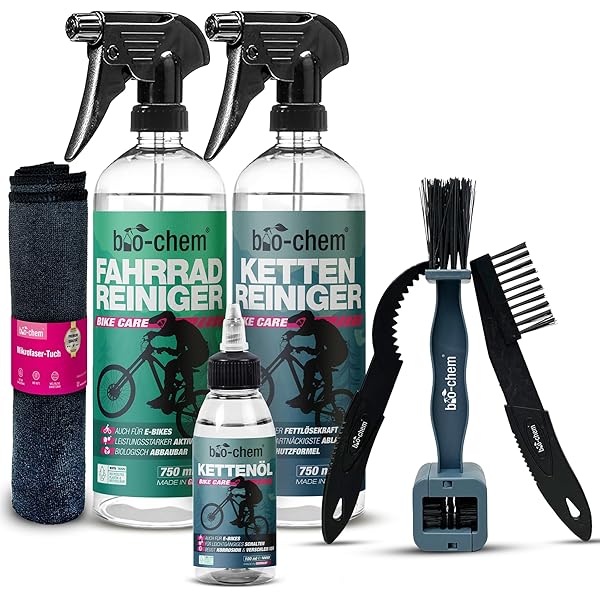 Brosses Nettoyage Vélo Kit Nettoyage Chaîne Vélo YIMAX - Dégraissant 350ml + Lubrifiant 60ml Avec Brosses Pulitore Freni