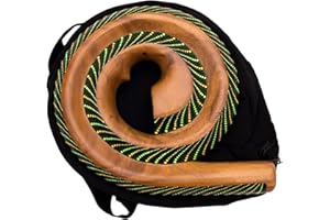 mienloco Didgeridoo Instrument rond Forme matériaux naturels Sac de voyage spirale Australie D1