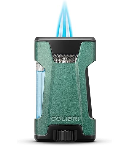 Accendino Colibri Boss Tripla Fiamma Jet - Metallico, Antivento, Ricaricabile A Gas Butano, Con Tagliasigari Accendino Metallico Ricaricabile