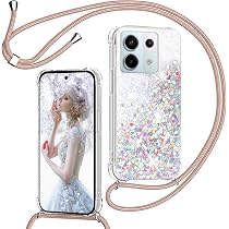 Kaywzo Handyhülle Für Xiaomi Redmi Note 13 Pro 5G/Poco X6 – Transparent, Glitzernd, TPU, Mit Kameraschutz