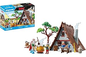 Playmobil Astérix 71828 Hutte d Astérix avec Panoramix