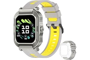 Popglory 1,91'' Smartwatch Hombre con Llamadas y Modo SOS, Reloj Inteligente Hombre 100 + Deportes Asistente Voz, Reloj Militar Presión Arterial Ritmo Cardíaco SpO2 Sueño, para Android iOS