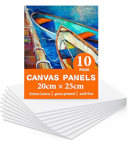 Zenacolor 22-delige acrylschildersezel - schilderdoos, 12 acrylverf, schildersdoek, 6 penselen, 2 messen en 1 palet - geschenkdoos voor kunstenaars