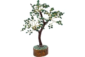 Harmonizel o¡rbol de Piedra de Jade Verde Espiritual Feng Shui Reiki Decoracion de Mesa de curacion